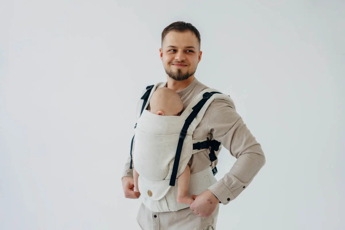 LennyUpGrade PRO Carrier, broken-twill weave (50% cotton, 25% hemp, 25% lyocell) - AIRY - Woven Baby Size - Standard   lenny_upgrade_pro    #