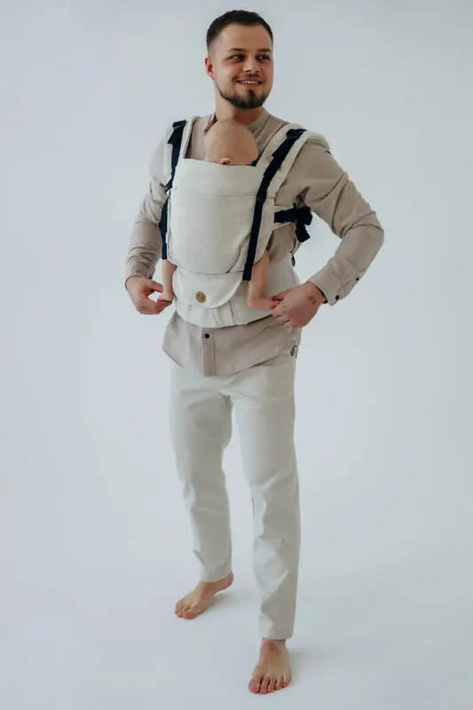 LennyUpGrade PRO Carrier, broken-twill weave (50% cotton, 25% hemp, 25% lyocell) - AIRY - Woven Baby Size - Standard   lenny_upgrade_pro    #