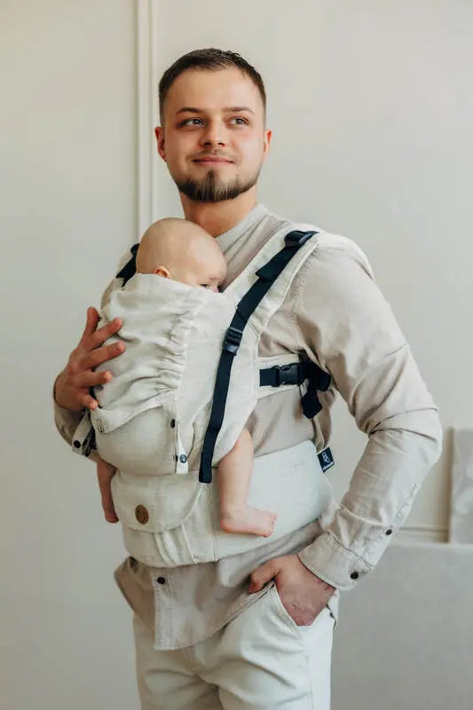 LennyUpGrade PRO Carrier, broken-twill weave (50% cotton, 25% hemp, 25% lyocell) - AIRY - Woven Baby Standard   lenny_upgrade_pro    #