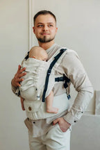 LennyUpGrade PRO Carrier, broken-twill weave (50% cotton, 25% hemp, 25% lyocell) - AIRY - Woven Baby Standard   lenny_upgrade_pro    #