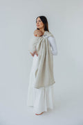 Ring Sling, Broken twill Weave (50% cotton, 25% hemp, 25% lyocell), with gathered shoulder - AIRY - standard 1.8m