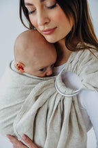 Ring Sling, Broken twill Weave (50% cotton, 25% hemp, 25% lyocell), with gathered shoulder - AIRY - standard 1.8m - Woven Baby    ring_slings    #