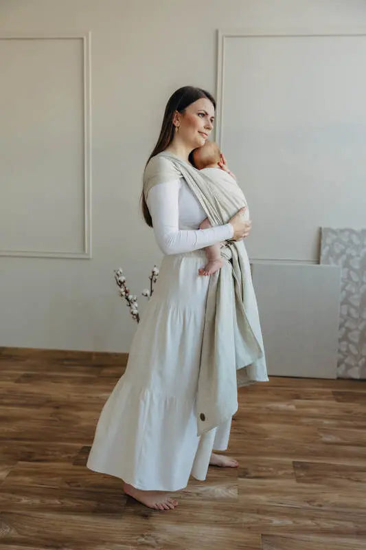 Baby Sling, Broken Twill Weave (50% cotton, 25% hemp, 25% lyocell) - AIRY - Woven Baby Size - L-Size - M-Size - S-Size - XL-Size - XS   long_woven_wraps    #