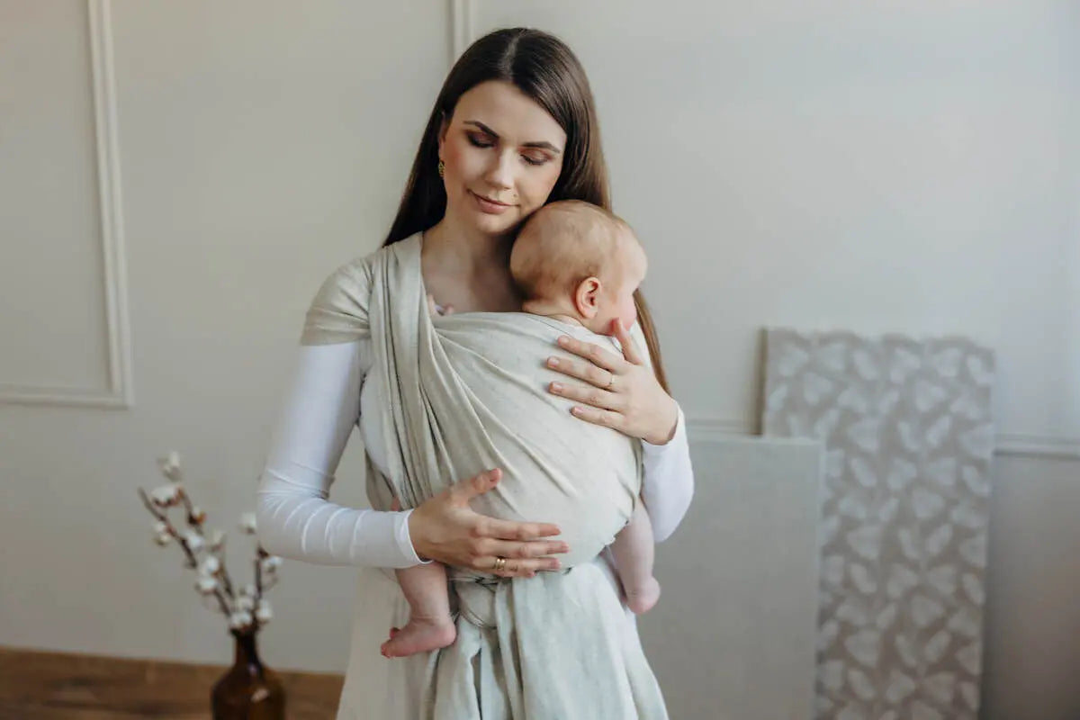 Baby Sling, Broken Twill Weave (50% cotton, 25% hemp, 25% lyocell) - AIRY - Woven Baby S - 5   long_woven_wraps    #