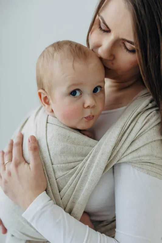 Baby Sling, Broken Twill Weave (50% cotton, 25% hemp, 25% lyocell) - AIRY - Woven Baby Size - L-Size - M-Size - S-Size - XL-Size - XS   long_woven_wraps    #