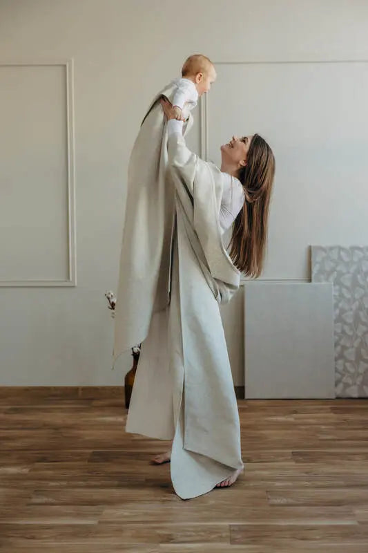 Baby Sling, Broken Twill Weave (50% cotton, 25% hemp, 25% lyocell) - AIRY - Woven Baby S - 5   long_woven_wraps    #