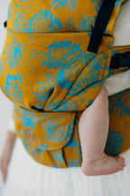 LennyUpGrade PRO Carrier, jacquard weave 100% cotton - RETRO'N'ROSES - ROSARIUM - Woven Baby Standard   lenny_upgrade_pro    #