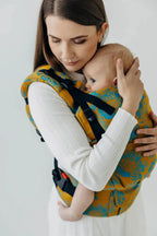 LennyUpGrade PRO Carrier, jacquard weave 100% cotton - RETRO'N'ROSES - ROSARIUM - Woven Baby Standard   lenny_upgrade_pro    #