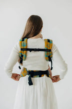 LennyUpGrade PRO Carrier, jacquard weave 100% cotton - RETRO'N'ROSES - ROSARIUM - Woven Baby Standard   lenny_upgrade_pro    #