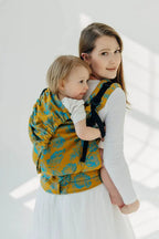 LennyPreschool Carrier, jacquard weave (100% cotton) - RETRO'N'ROSES - ROSARIUM - Woven Baby Preschool   lenny_preschool    #