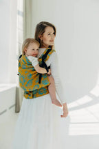 LennyPreschool Carrier, jacquard weave (100% cotton) - RETRO'N'ROSES - ROSARIUM - Woven Baby Preschool   lenny_preschool    #
