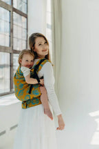 LennyPreschool Carrier, jacquard weave (100% cotton) - RETRO'N'ROSES - ROSARIUM - Woven Baby Preschool   lenny_preschool    #