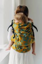 LennyPreschool Carrier, jacquard weave (100% cotton) - RETRO'N'ROSES - ROSARIUM - Woven Baby Preschool   lenny_preschool    #