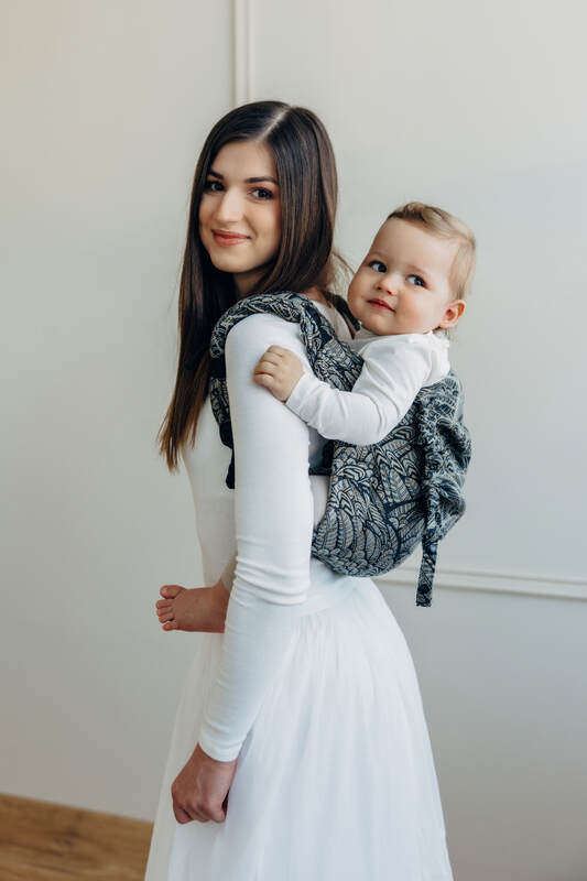 Lenny Buckle Onbuhimo PRO baby carrier, jacquard weave (100% cotton) - WILD SOUL - COCOON