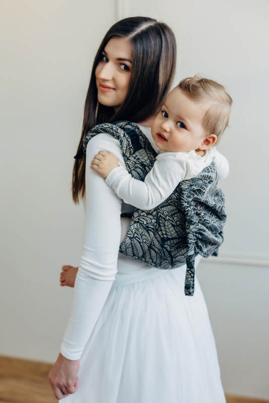 Lenny Buckle Onbuhimo PRO baby carrier, jacquard weave (100% cotton) - WILD SOUL - COCOON