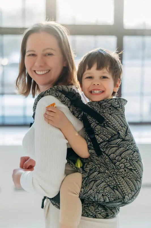 LennyPreschool Carrier, jacquard weave (100% cotton) - WILD SOUL - COCOON - Woven Baby Size - Preschool   lenny_preschool    #