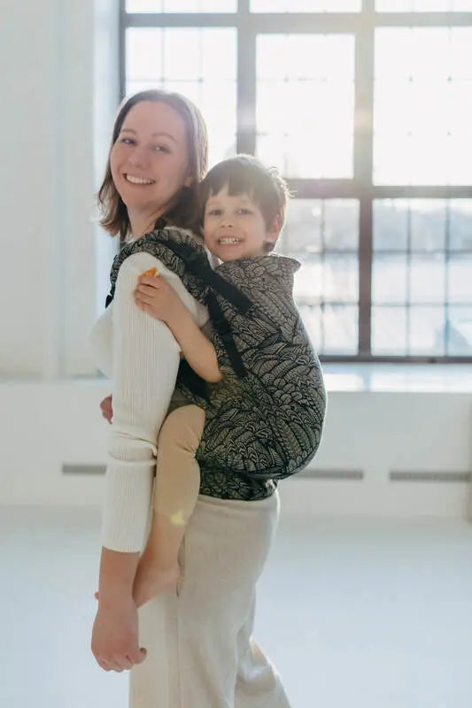 LennyPreschool Carrier, jacquard weave (100% cotton) - WILD SOUL - COCOON - Woven Baby Size - Preschool   lenny_preschool    #