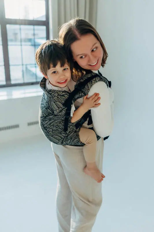 LennyPreschool Carrier, jacquard weave (100% cotton) - WILD SOUL - COCOON - Woven Baby Size - Preschool   lenny_preschool    #