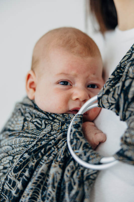 Ring Sling, Jacquard Weave (100% cotton), with gathered shoulder - WILD SOUL - COCOON - standard 1.8m - Woven Baby Title - Default Title   ring_slings    #