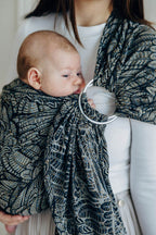 Ring Sling, Jacquard Weave (100% cotton), with gathered shoulder - WILD SOUL - COCOON - standard 1.8m - Woven Baby    ring_slings    #