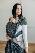 Baby Wrap, Jacquard Weave (100% cotton) - WILD SOUL - COCOON - Woven Baby Size - L-Size - M-Size - S-Size - XL-Size - XS   long_woven_wraps    #