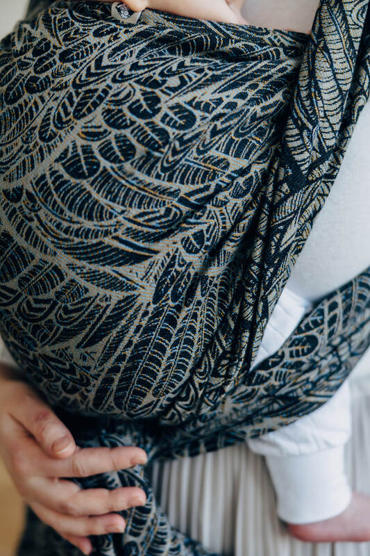 Baby Wrap, Jacquard Weave (100% cotton) - WILD SOUL - COCOON - Woven Baby Size - L-Size - M-Size - S-Size - XL-Size - XS   long_woven_wraps    #