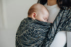 Baby Wrap, Jacquard Weave (100% cotton) - WILD SOUL - COCOON - Woven Baby Size - L-Size - M-Size - S-Size - XL-Size - XS   long_woven_wraps    #