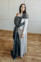 Baby Wrap, Jacquard Weave (100% cotton) - WILD SOUL - COCOON - Woven Baby Size - L-Size - M-Size - S-Size - XL-Size - XS   long_woven_wraps    #