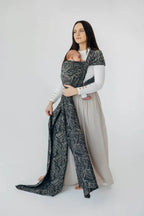 Baby Wrap, Jacquard Weave (100% cotton) - WILD SOUL - COCOON - Woven Baby Size - L-Size - M-Size - S-Size - XL-Size - XS   long_woven_wraps    #