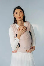 LennyLight Carrier, broken-twill weave (50% cotton, 50% bamboo viscose) - MARSHMALLOW (grade B) - Woven Baby Standard   lenny_light    #