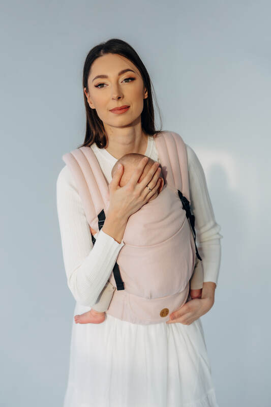 LennyLight Carrier, broken-twill weave (50% cotton, 50% bamboo viscose) - MARSHMALLOW (grade B) - Woven Baby Size - Standard   lenny_light    #