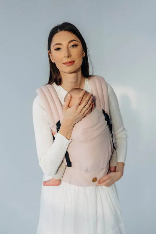 LennyLight Carrier, broken-twill weave (50% cotton, 50% bamboo viscose) - MARSHMALLOW - Woven Baby Standard   lenny_light    #