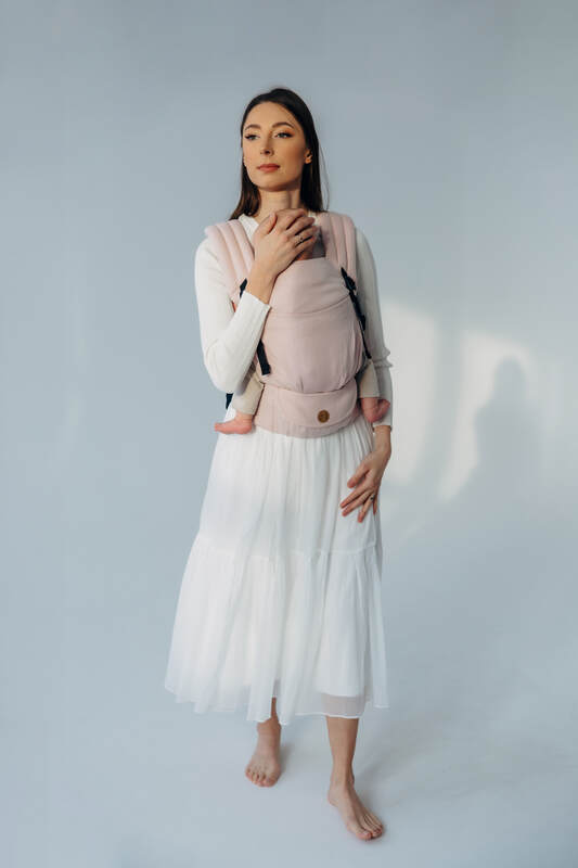 LennyLight Carrier, broken-twill weave (50% cotton, 50% bamboo viscose) - MARSHMALLOW (grade B) - Woven Baby Size - Standard   lenny_light    #