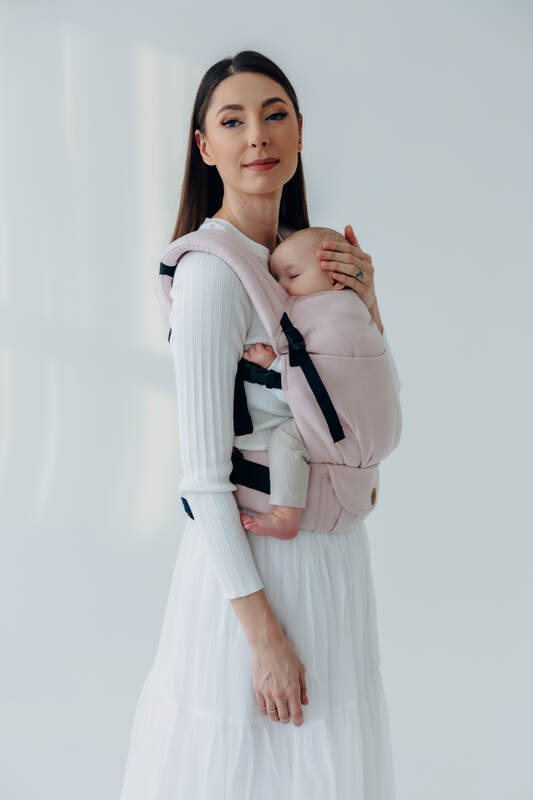 LennyLight Carrier, broken-twill weave (50% cotton, 50% bamboo viscose) - MARSHMALLOW (grade B) - Woven Baby Size - Standard   lenny_light    #