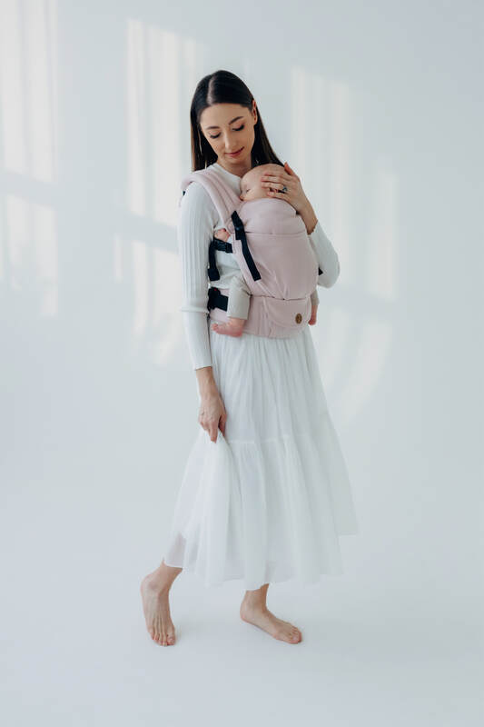 LennyLight Carrier, broken-twill weave (50% cotton, 50% bamboo viscose) - MARSHMALLOW (grade B) - Woven Baby Size - Standard   lenny_light    #