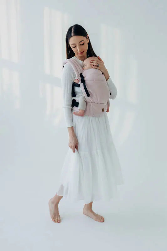 LennyLight Carrier, broken-twill weave (50% cotton, 50% bamboo viscose) - MARSHMALLOW - Woven Baby Standard   lenny_light    #