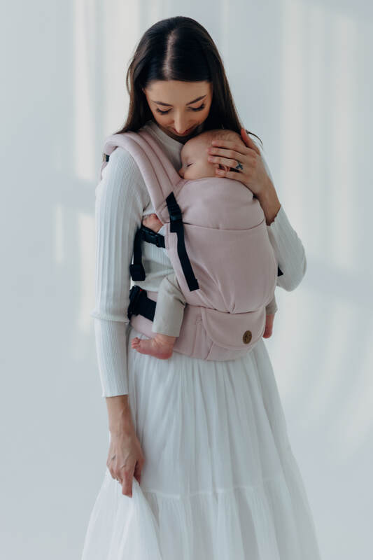 LennyLight Carrier, broken-twill weave (50% cotton, 50% bamboo viscose) - MARSHMALLOW (grade B) - Woven Baby Size - Standard   lenny_light    #