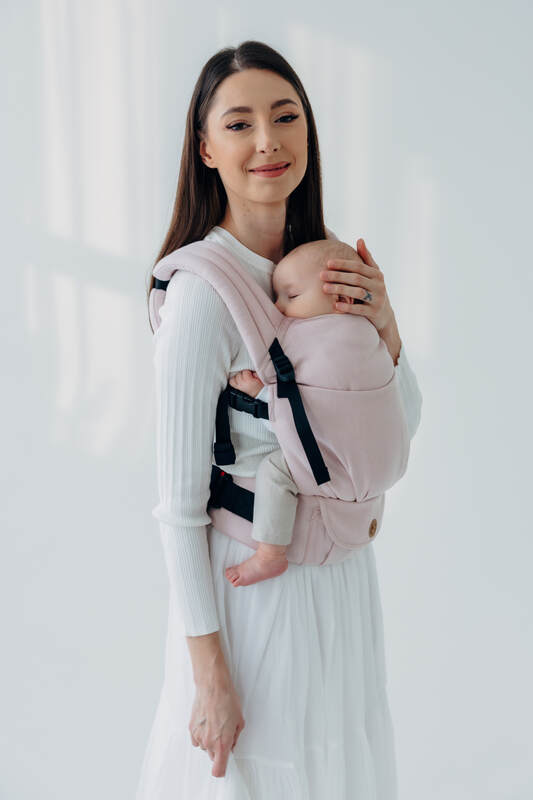 LennyLight Carrier, broken-twill weave (50% cotton, 50% bamboo viscose) - MARSHMALLOW (grade B) - Woven Baby Size - Standard   lenny_light    #