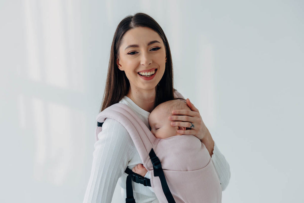 LennyLight Carrier, broken-twill weave (50% cotton, 50% bamboo viscose) - MARSHMALLOW (grade B) - Woven Baby Size - Standard   lenny_light    #