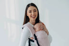 LennyLight Carrier, broken-twill weave (50% cotton, 50% bamboo viscose) - MARSHMALLOW - Woven Baby Standard   lenny_light    #