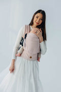 LennyLight Carrier, broken-twill weave (50% cotton, 50% bamboo viscose) - MARSHMALLOW
