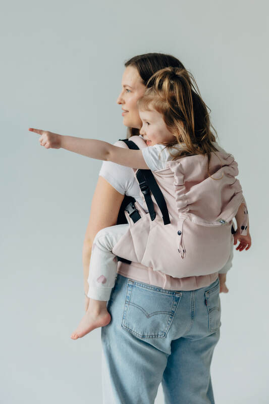 LennyPreschool Carrier, broken - twill weave (50% cotton, 50% bamboo viscose) - MARSHMALLOW - Woven Baby Size - Preschool   lenny_preschool    #