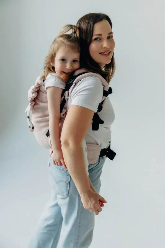 LennyPreschool Carrier, broken - twill weave (50% cotton, 50% bamboo viscose) - MARSHMALLOW - Woven Baby Preschool   lenny_preschool    #