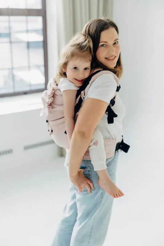 LennyPreschool Carrier, broken - twill weave (50% cotton, 50% bamboo viscose) - MARSHMALLOW - Woven Baby Preschool   lenny_preschool    #
