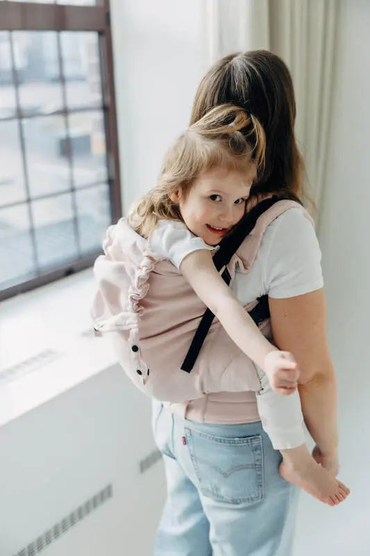 LennyPreschool Carrier, broken - twill weave (50% cotton, 50% bamboo viscose) - MARSHMALLOW - Woven Baby Preschool   lenny_preschool    #