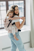 LennyPreschool Carrier, broken - twill weave (50% cotton, 50% bamboo viscose) - MARSHMALLOW