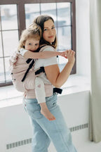 LennyPreschool Carrier, broken - twill weave (50% cotton, 50% bamboo viscose) - MARSHMALLOW - Woven Baby Preschool   lenny_preschool    #