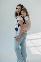 LennyPreschool Carrier, broken - twill weave (50% cotton, 50% bamboo viscose) - MARSHMALLOW - Woven Baby Preschool   lenny_preschool    #