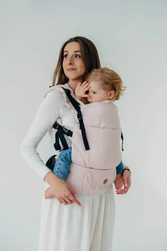 LennyUpGrade PRO Carrier, broken-twill weave (50% cotton, 50% bamboo viscose) - MARSHMALLOW - Woven Baby Size - Standard   lenny_upgrade_pro    #