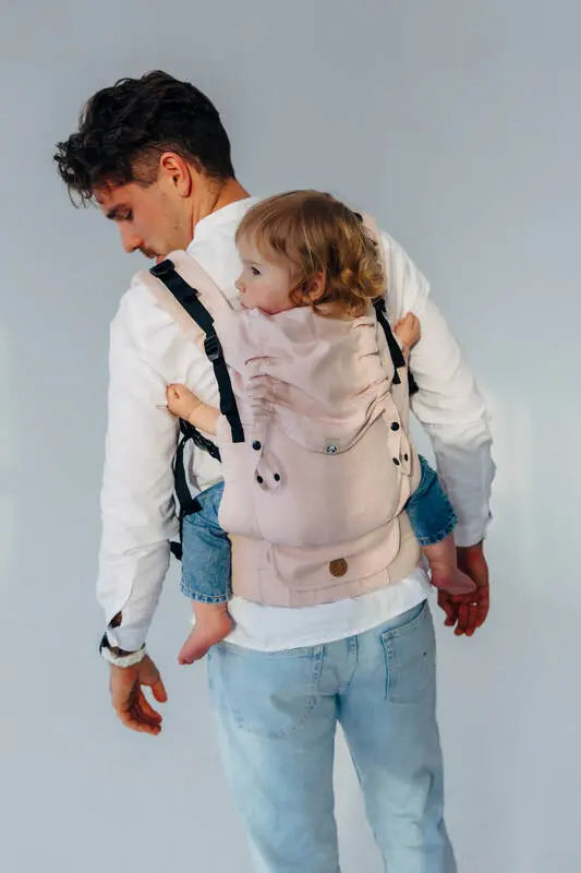 LennyUpGrade PRO Carrier, broken-twill weave (50% cotton, 50% bamboo viscose) - MARSHMALLOW - Woven Baby Size - Standard   lenny_upgrade_pro    #